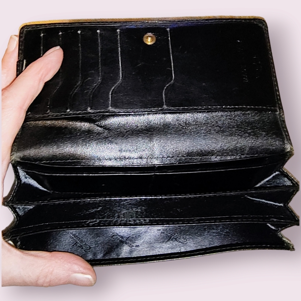ANTICA TOSCANA | ✨ 💯 Genuine Italian Leather Black Wallet | EUC ✨